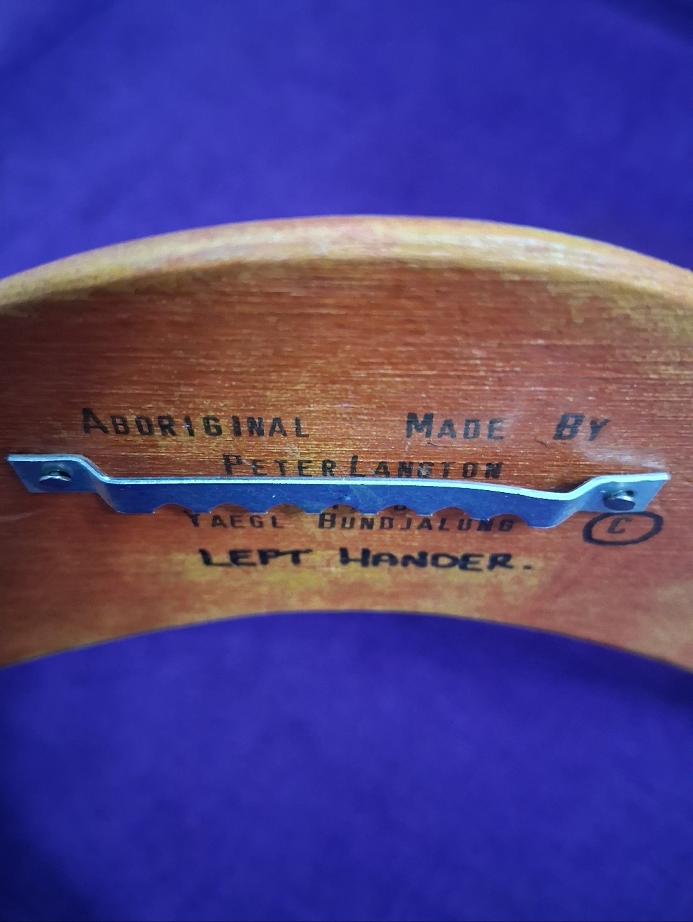 Vintage Left Hander Boomerang Langton Aboriginal 10" Arms Yaegl Bundjalung - Picture 8 of 17